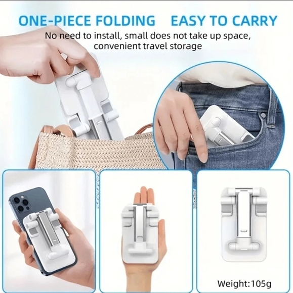 🔹️ 1 piece adjustable desk iPhone/ phone /IPad Stand / Holder ✨️🤍 - Picture 4 of 5